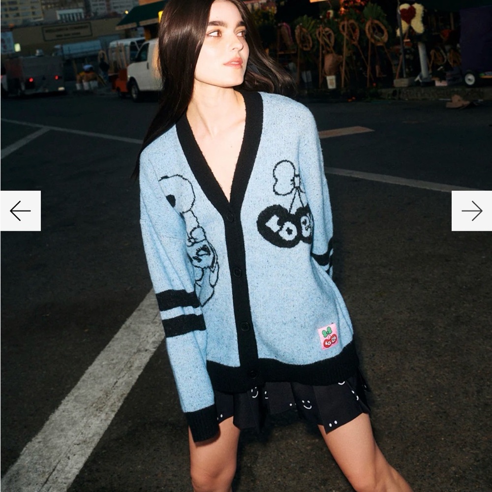 LAZY OAF x Esther Bunny Knit Cardigan